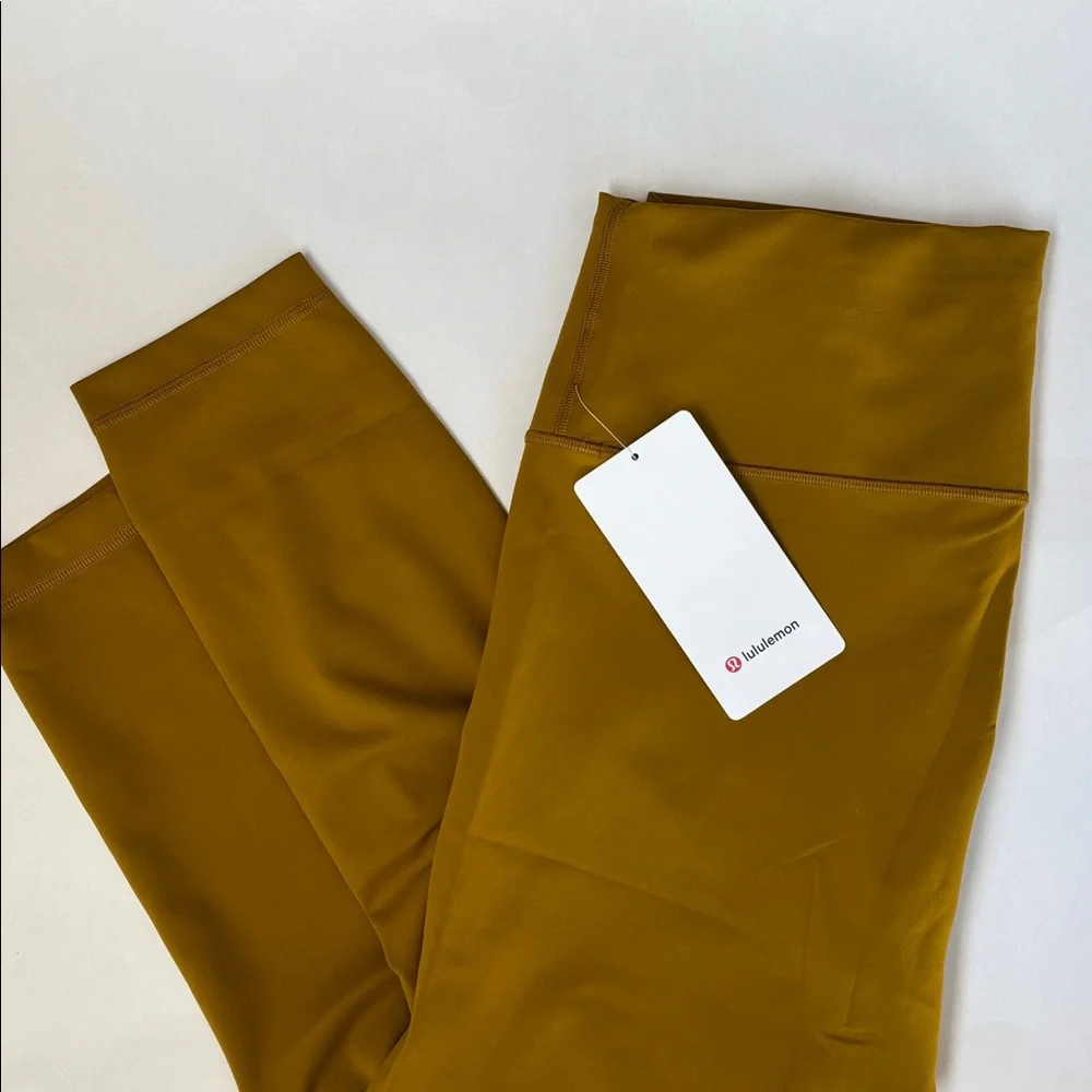 Lululemon Wunder Under Train High Rise 25” Leggings Gold Spice Workout Womens 14 - Picture 1 of 16